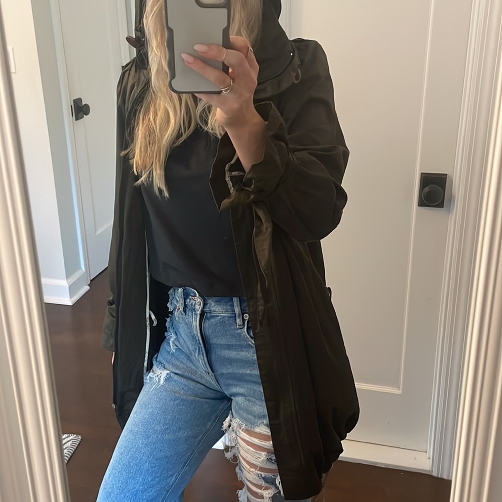 Army Green Rain Jacket